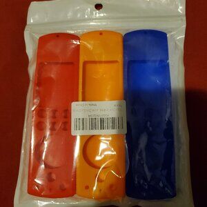 NEW 3 PACK COVER FOR ALEXA ORANGE RED BLUE COVER CASE SKIN SILICONE PROTECTOR